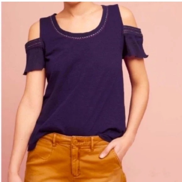Anthropologie Akemi and Kim off shoulder top size small - Picture 1 of 5